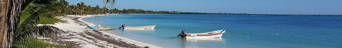 Playa de Punta Allen, Tulum, Yucatan Caribbean, México — 2