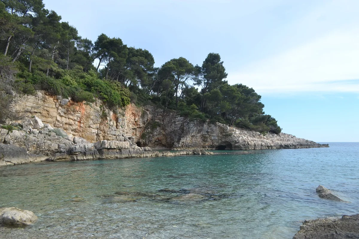 Plage de Stoja, Pula, Istria, Croatie