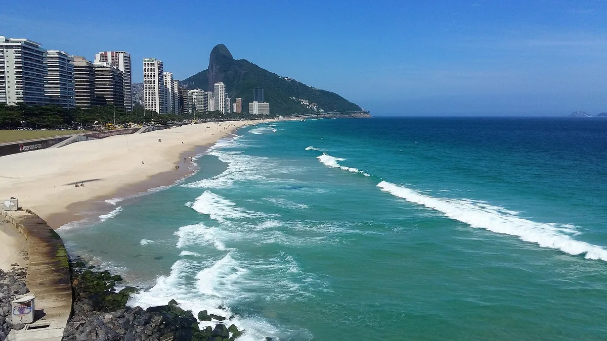 Plage de São Conrado, Rio de Janeiro, Brazilian Atlantic, Brésil — 4