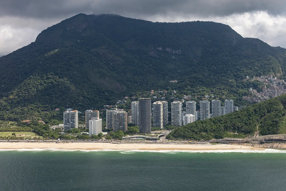 Plage de São Conrado, Rio de Janeiro, Brazilian Atlantic, Brésil