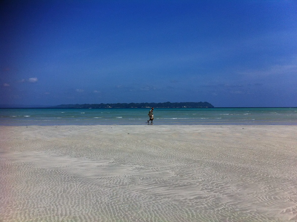 Plage de Bharatpur, Shaheed Dweep, Andaman and Nicobar Islands, Inde — 3