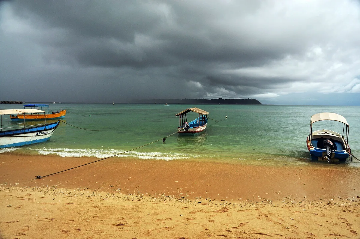 Plage de Bharatpur, Shaheed Dweep, Andaman and Nicobar Islands, Inde