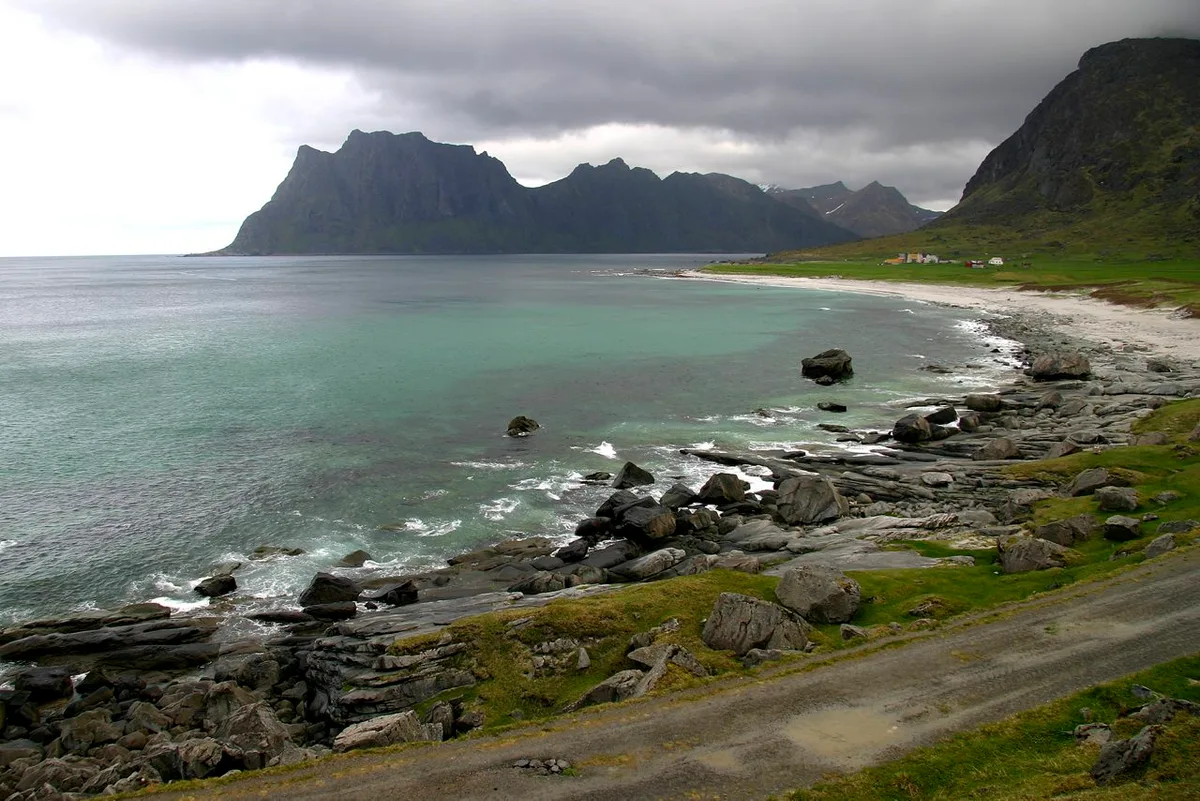 Uttakleiv-Strand, Vestvågøy, Norwegian Sea, Norwegen — 4