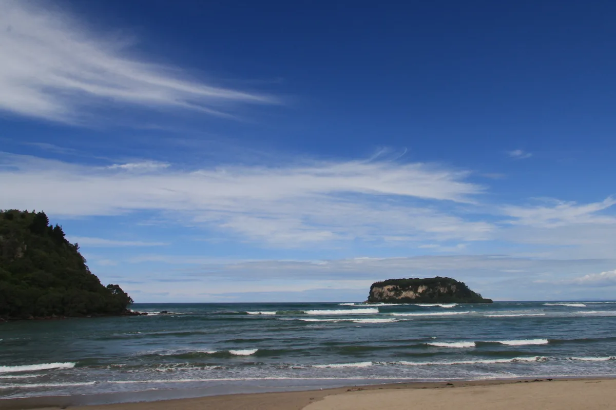 Playa de Whangamatā, Whangamatā, Waikato, Nueva Zelanda