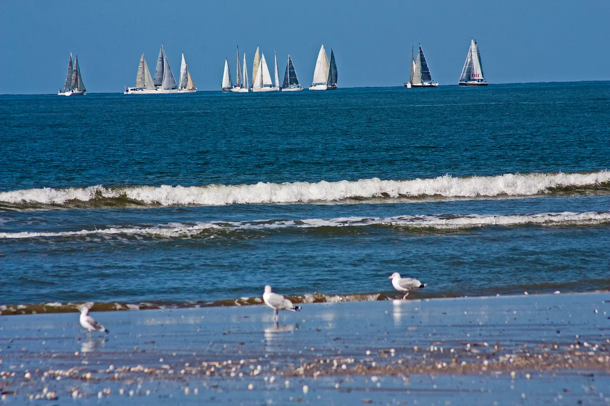 Deauville Beach, Deauville, Normandy, France