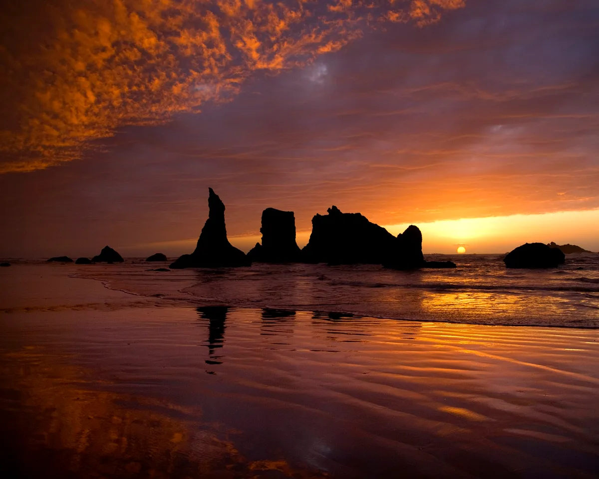 Bandon-Strand, Bandon, Pacific Northwest, Vereinigte Staaten — 2