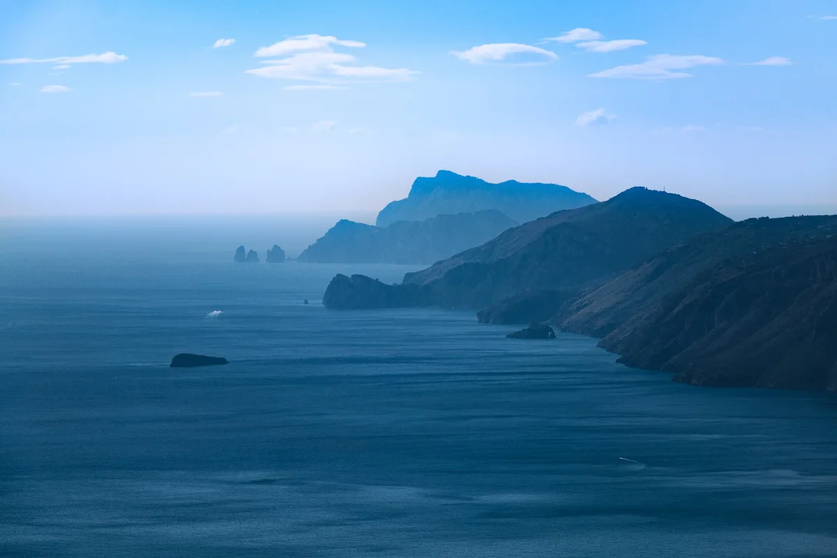 Plage de Tordigliano, Vico Equense, Campania, Italie