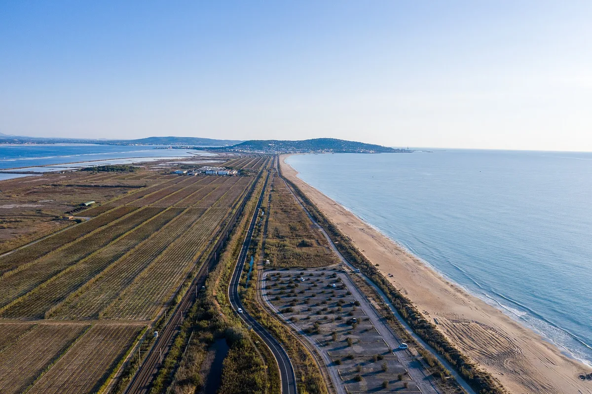 Baleine-Strand, Sète, Occitanie, Frankreich