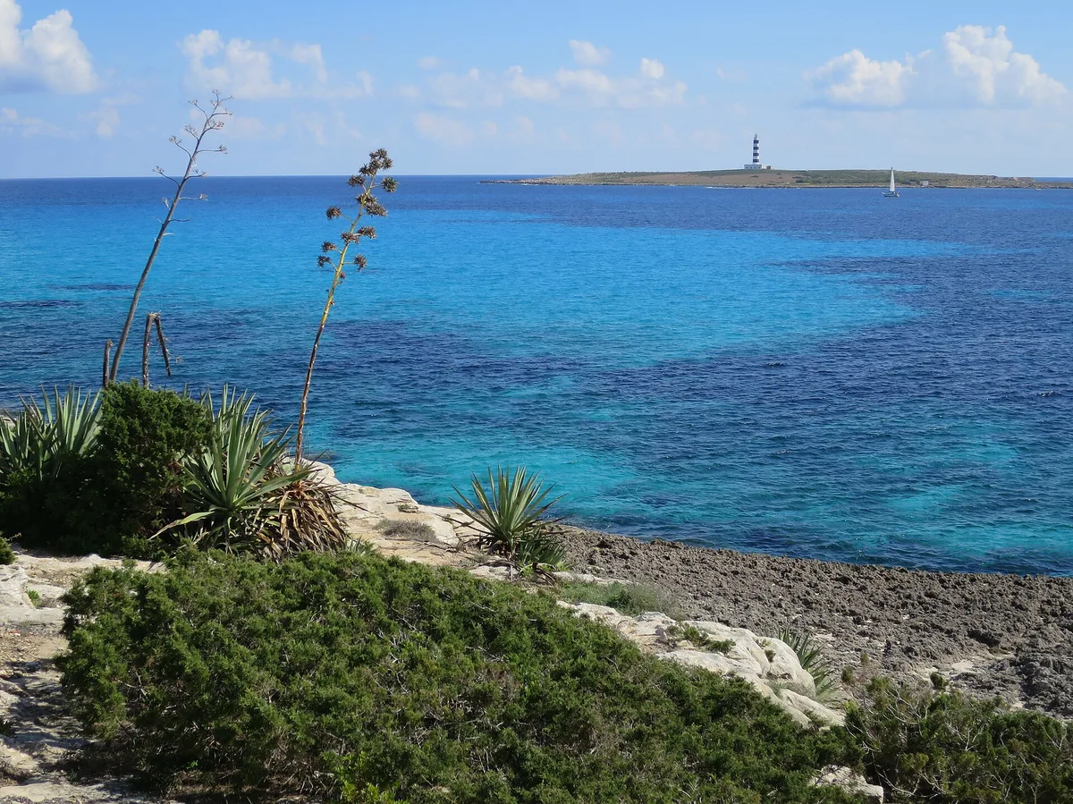 Plage de Punta Prima, Sant Lluís, Balearic Islands, Espagne — 2