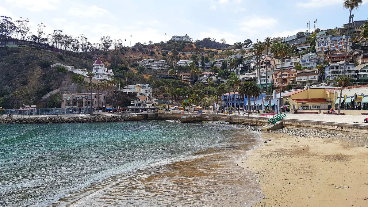 Plage d'Avalon, Avalon, California Islands, États-Unis