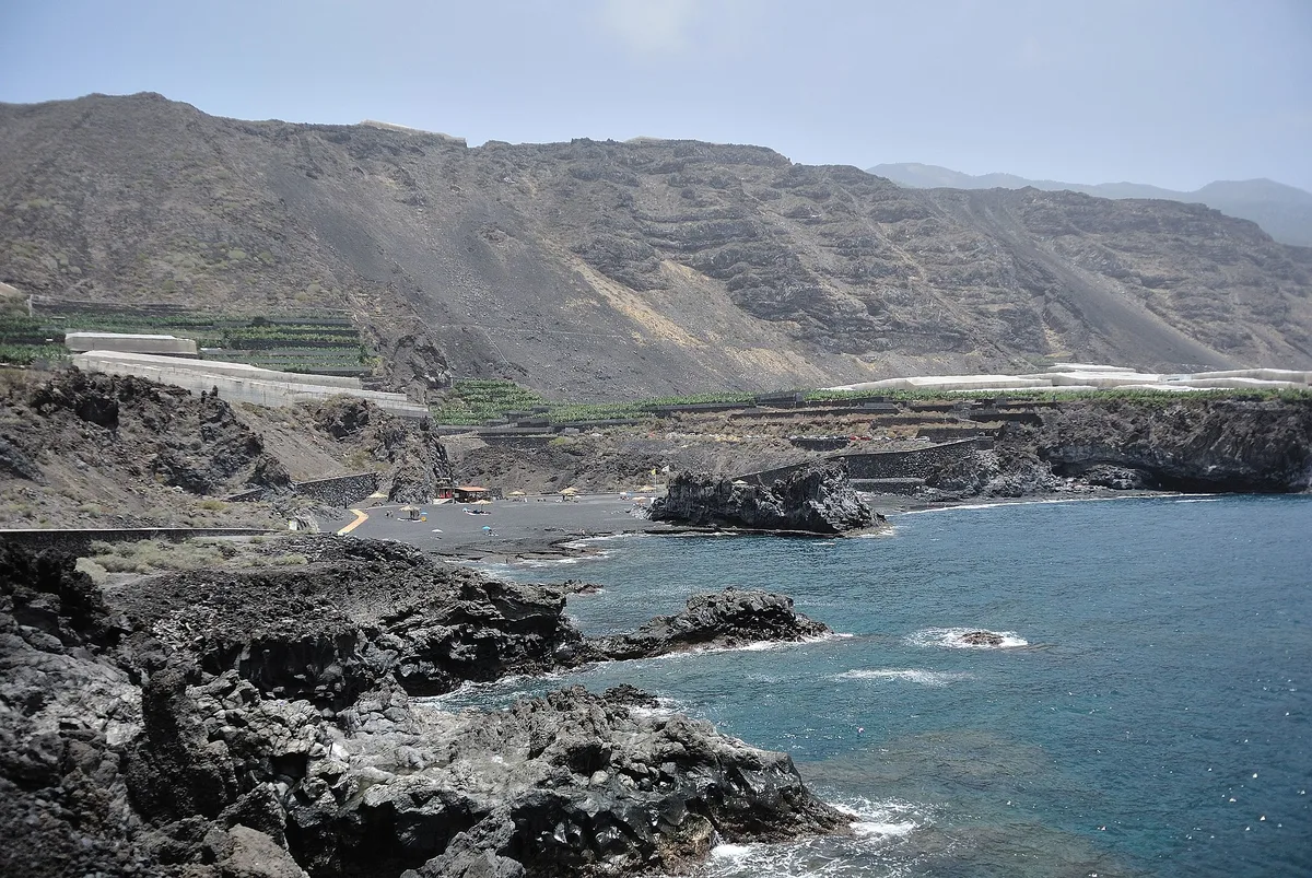 Charco Verde-strand, Los Llanos de Aridane, Canary Islands, Spanje — 2