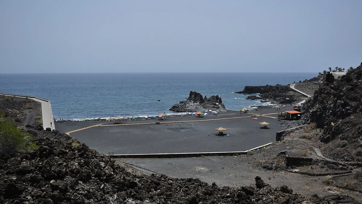 Charco Verde-strand, Los Llanos de Aridane, Canary Islands, Spanje — 4