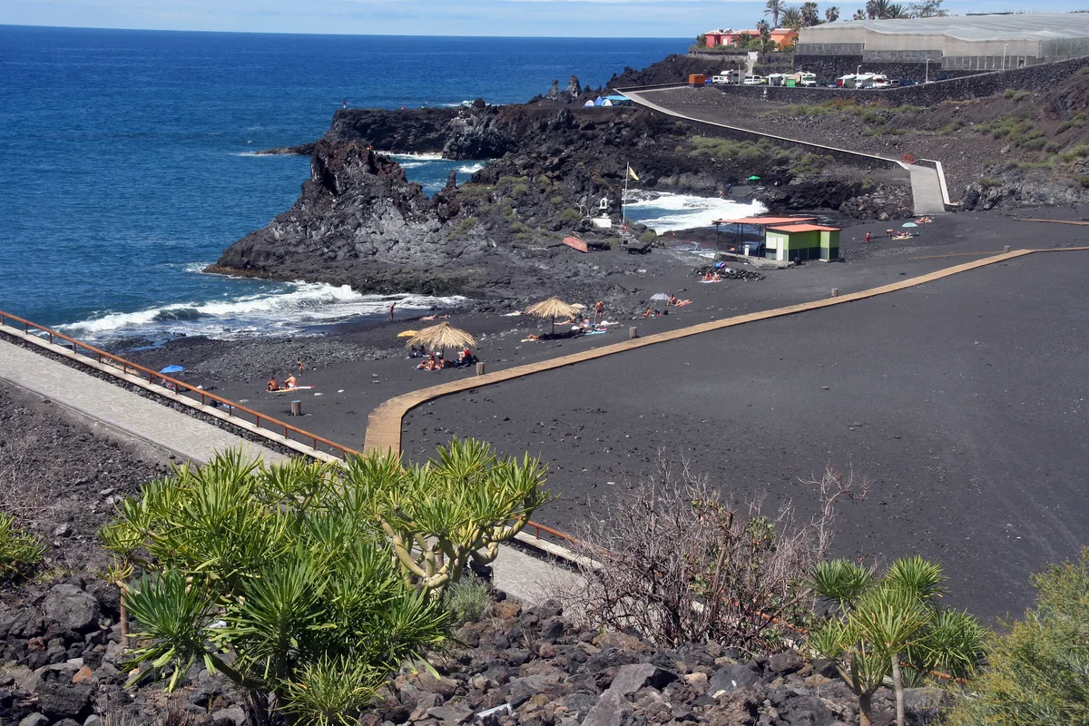 Charco Verde-strand, Los Llanos de Aridane, Canary Islands, Spanje — 3