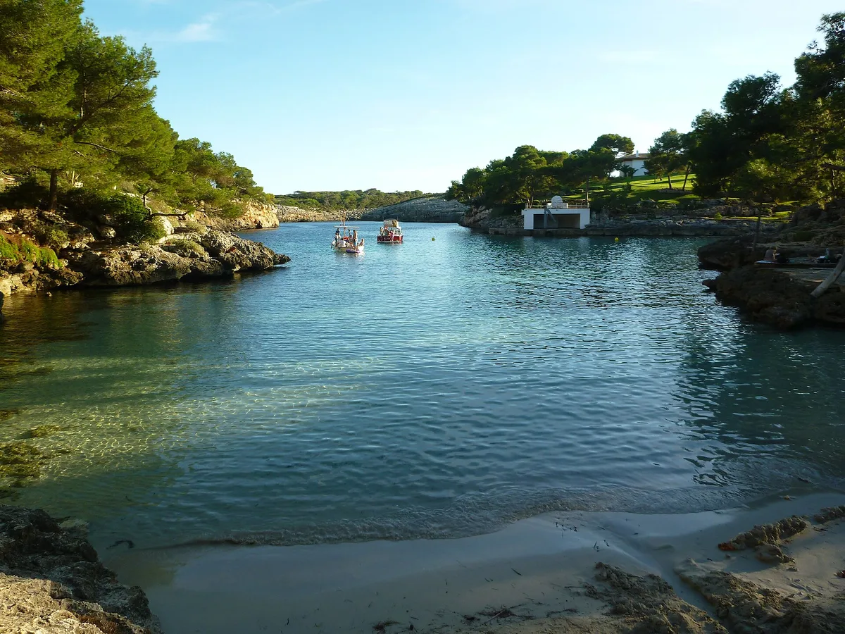 Plage de Cala Sa Nau, Felanitx, Balearic Islands, Espagne