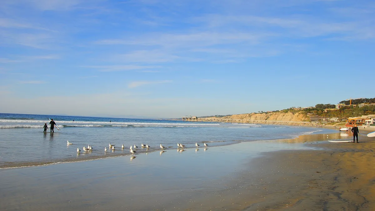 Plage de La Jolla Shores, San Diego, California Coast, États-Unis — 2