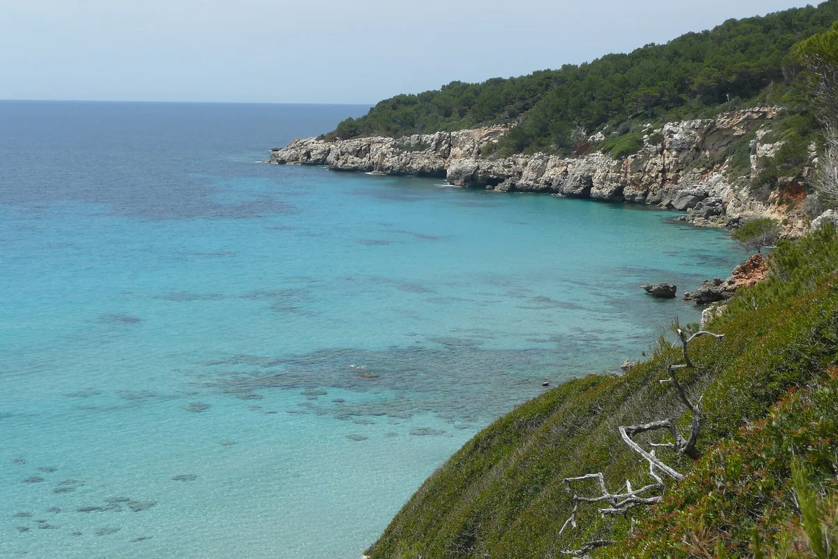 Plage de Cala Niu Llorc, Es Migjorn Gran, Balearic Islands, Espagne