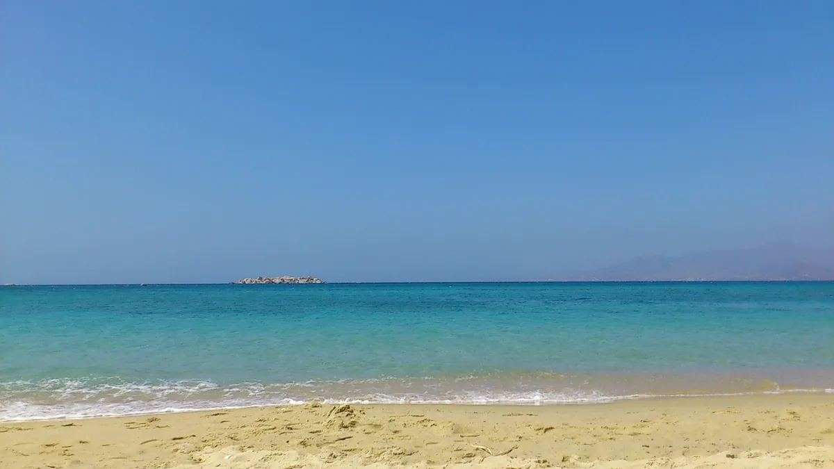Plage de Psarou, Cyclades, Grèce