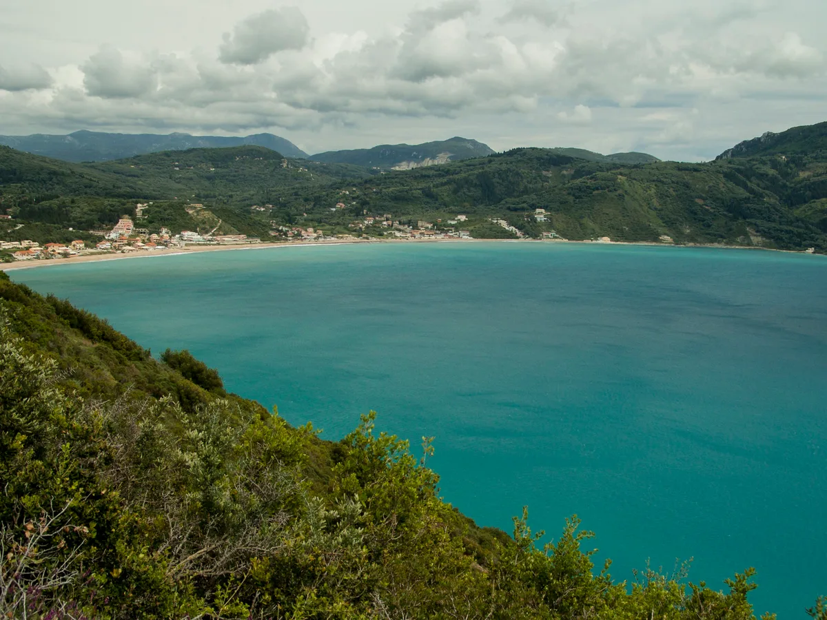 Spiaggia di Afionas, Central Corfu and Diapontian Islands, Ionian Islands, Grecia — 2