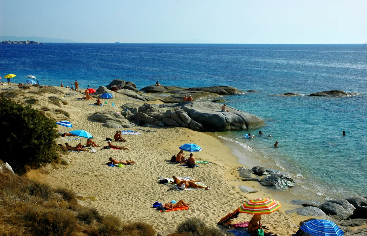 Plage d'Agia Anna, Aghios Arsenios, Cyclades, Grèce — 2