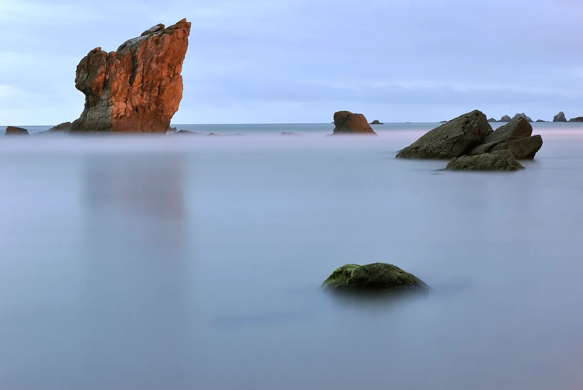 Veneiro-strand, Muros de Nalón, Asturias, Spanje — 2