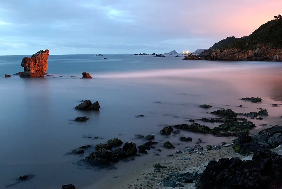 Veneiro-strand, Muros de Nalón, Asturias, Spanje