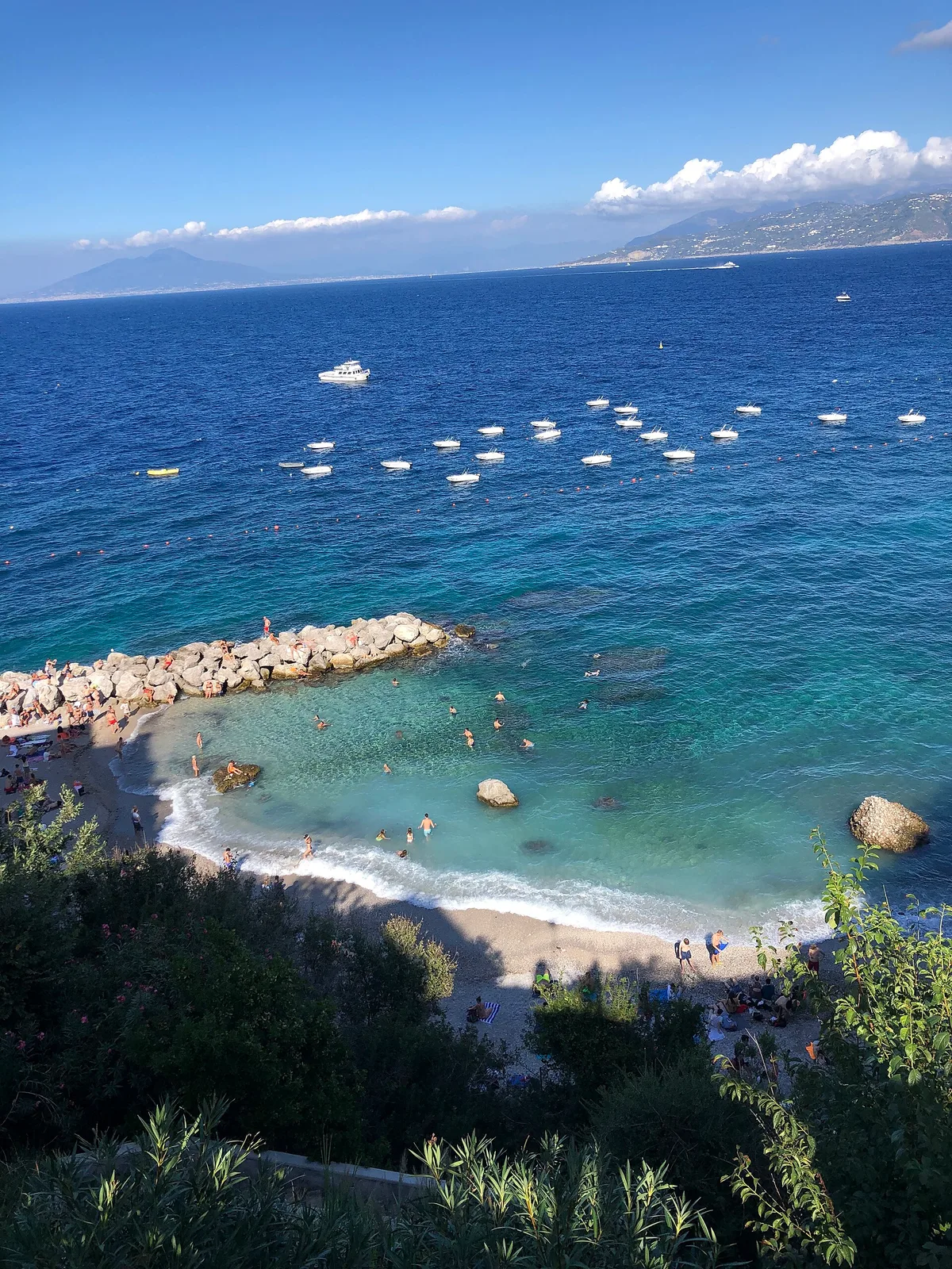 Plage de Cala Grande, Capri, Campania, Italie — 3
