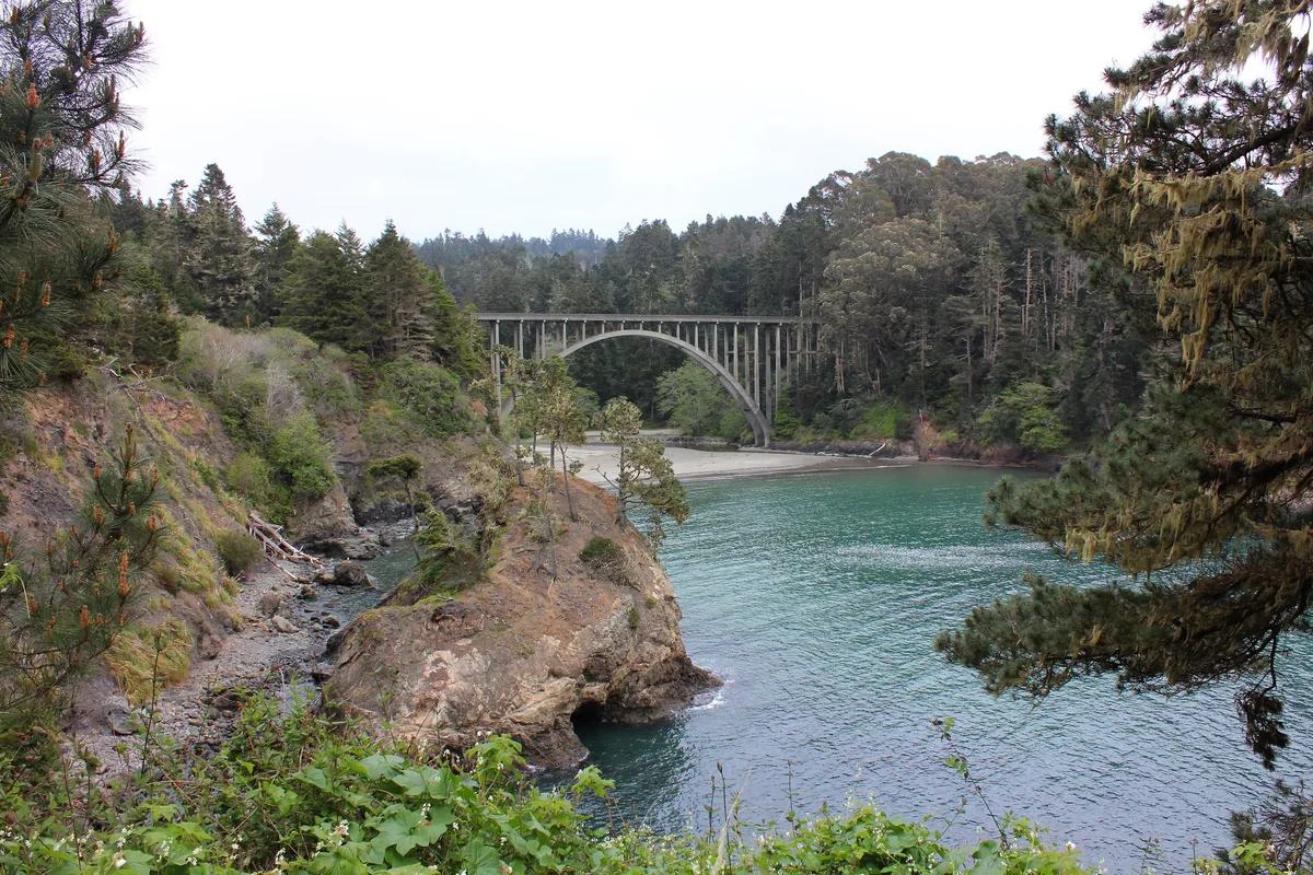 Russian Gulch State Beach, Mendocino, California Coast, United States — 2