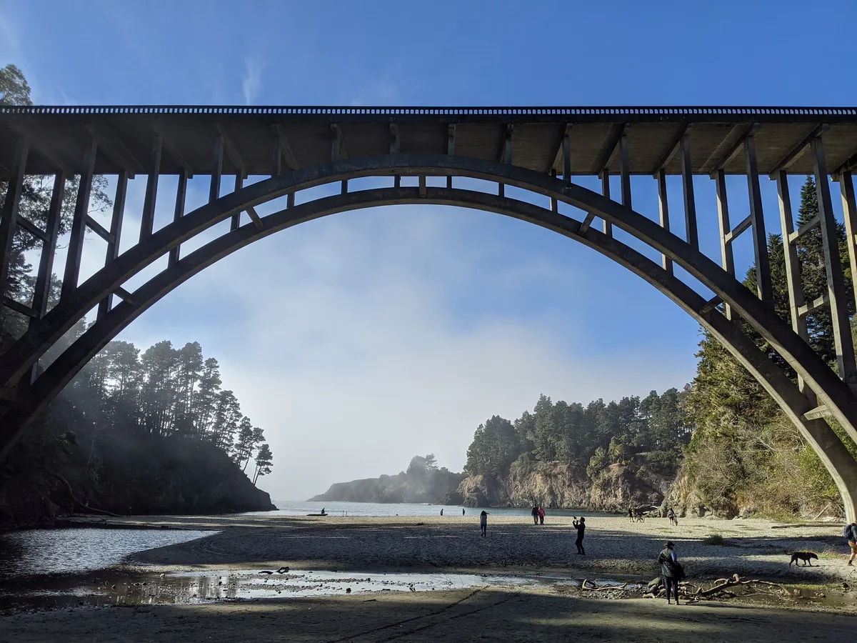 Russian Gulch State Beach, Mendocino, California Coast, United States — 4