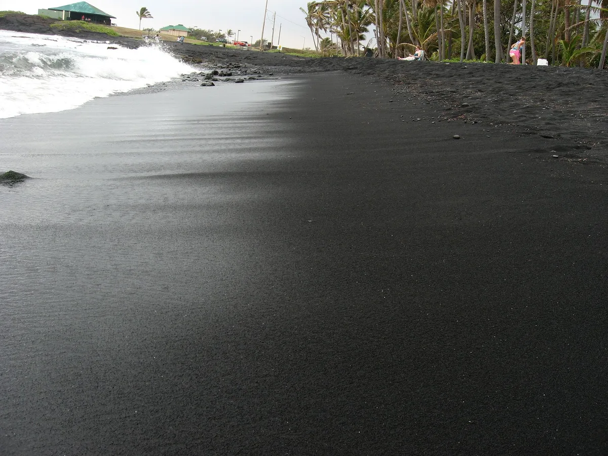 Playa de Punalu'u Black Sand, Ka'u, Hawaii, Estados Unidos — 6