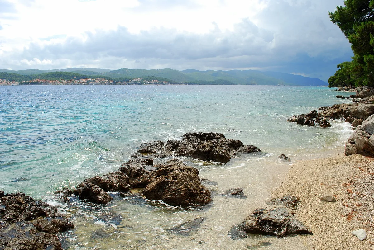 Playa de Bačva, Grad Korčula, Adriatic Islands, Croacia — 3