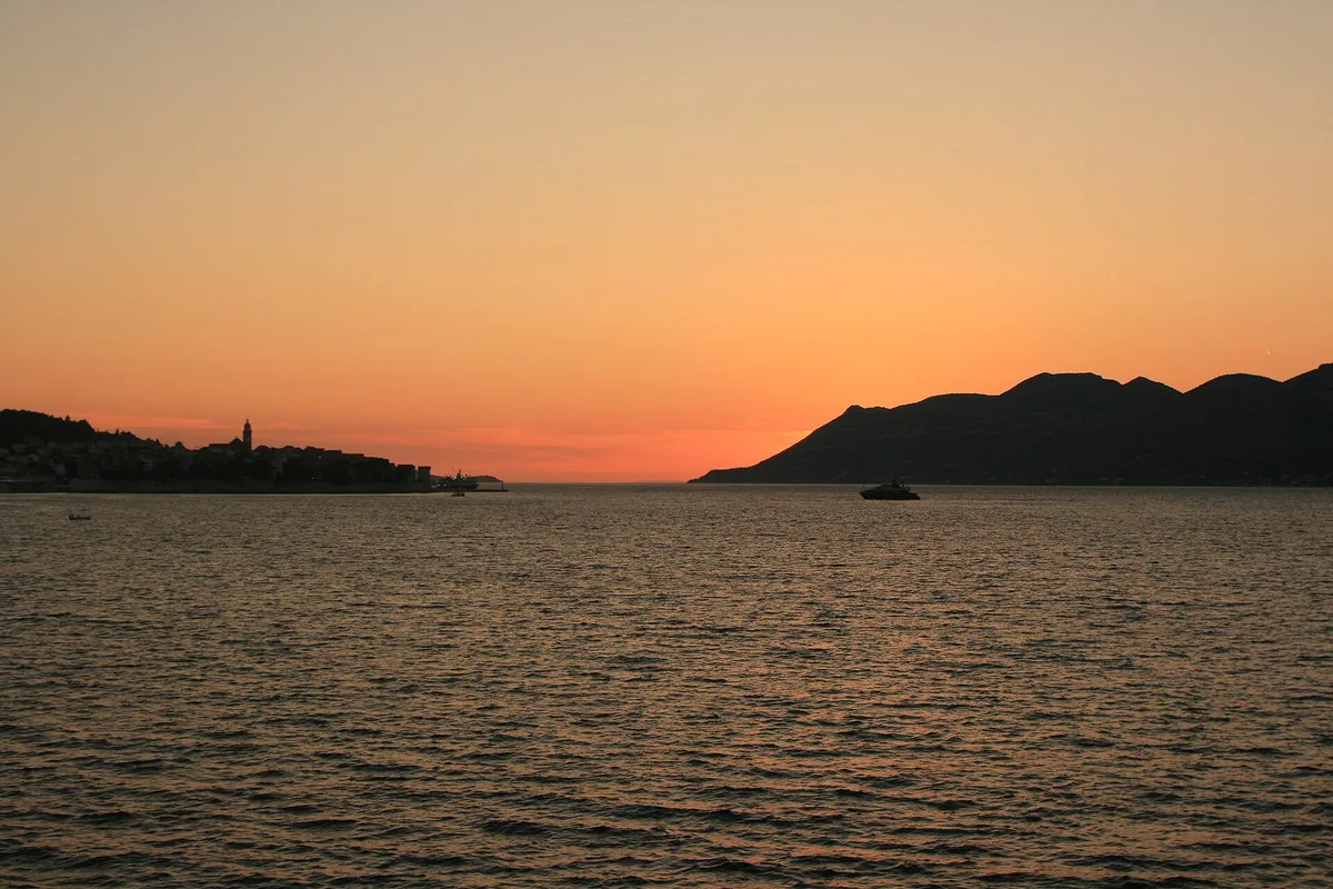 Playa de Bačva, Grad Korčula, Adriatic Islands, Croacia — 2
