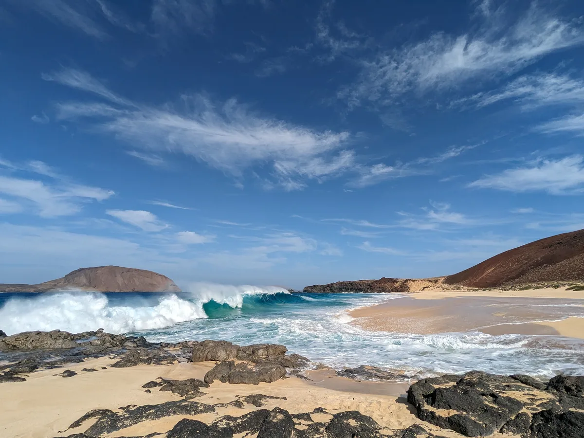 Conchas-Strand, Teguise, Canary Islands, Spanien — 2