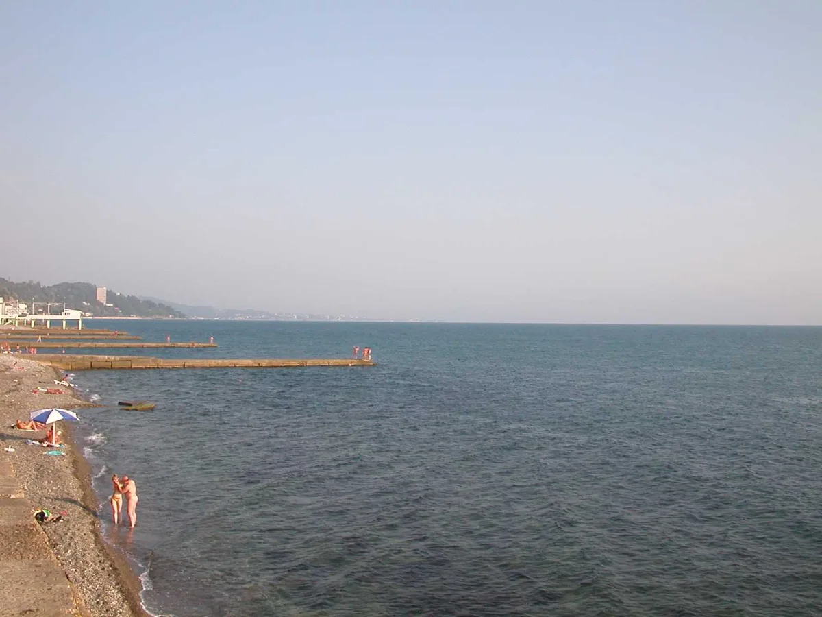 Adler Beach, Black Sea Coast, Russia