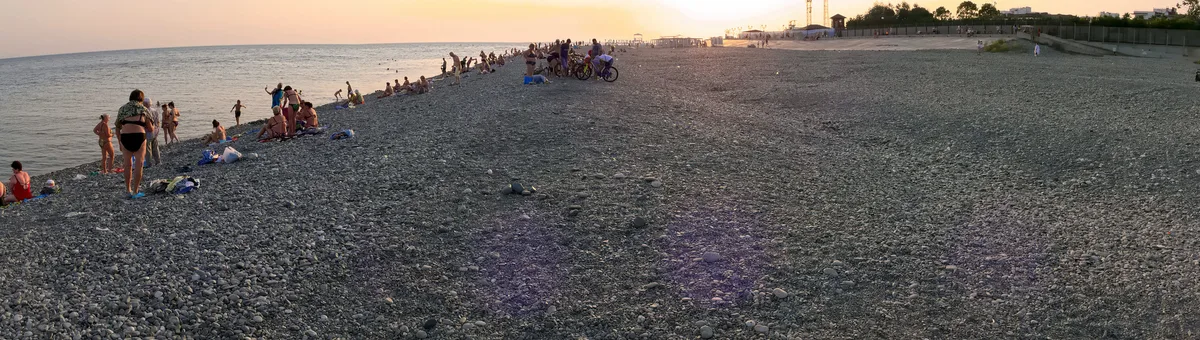 Adler Beach, Black Sea Coast, Russia — 3