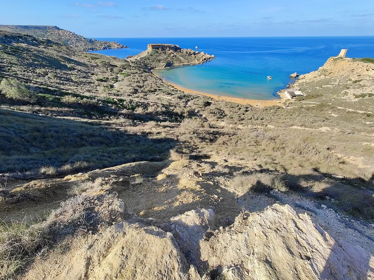 Plage de Golden Bay, Mellieħa, Maltese Islands, Malte — 5