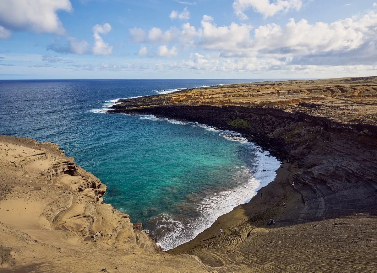 Papakolea Green Sand Beach, Ka'u, Hawaii, Estados Unidos