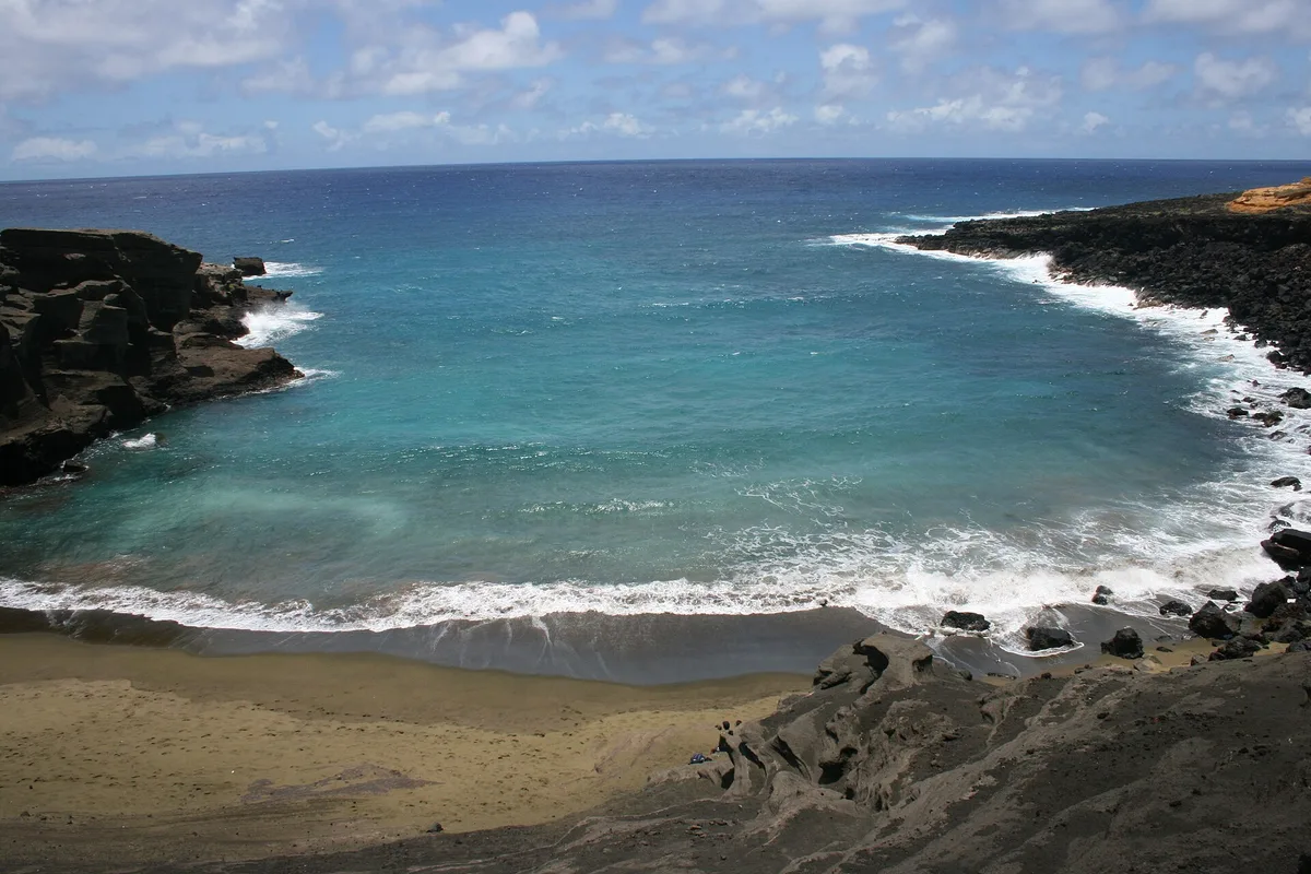 Papakolea Green Sand Beach, Ka'u, Hawaii, Estados Unidos — 3