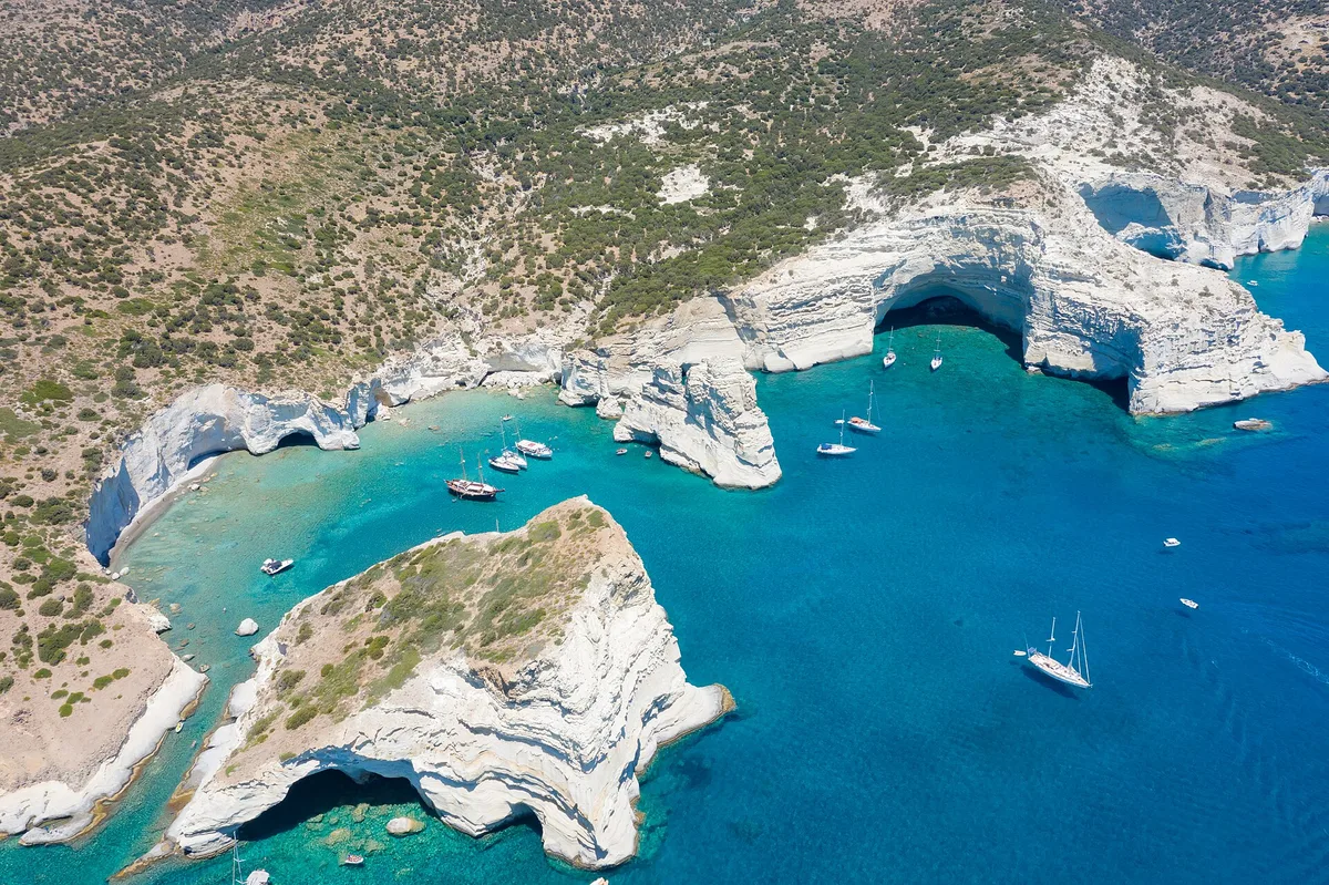 Plage de Kleftiko, Milos, Cyclades, Grèce — 3