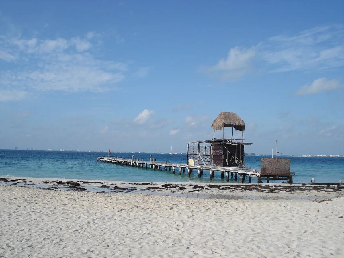 Playa Norte, Isla Mujeres, Yucatan Caribbean, México — 2