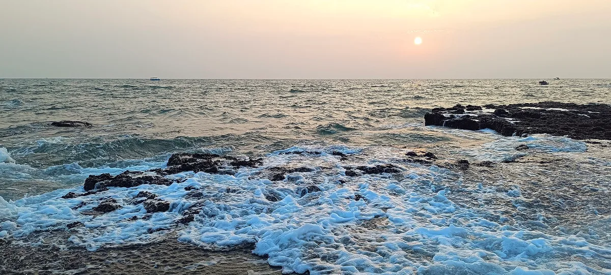 Anjuna-Strand, Anjuna, Indian West Coast, Indien