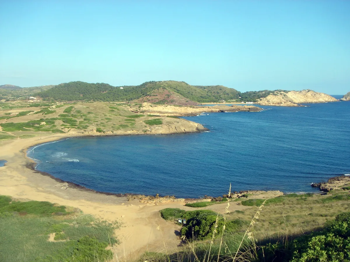 Plage de Binimel·là, Es Mercadal, Balearic Islands, Espagne — 4
