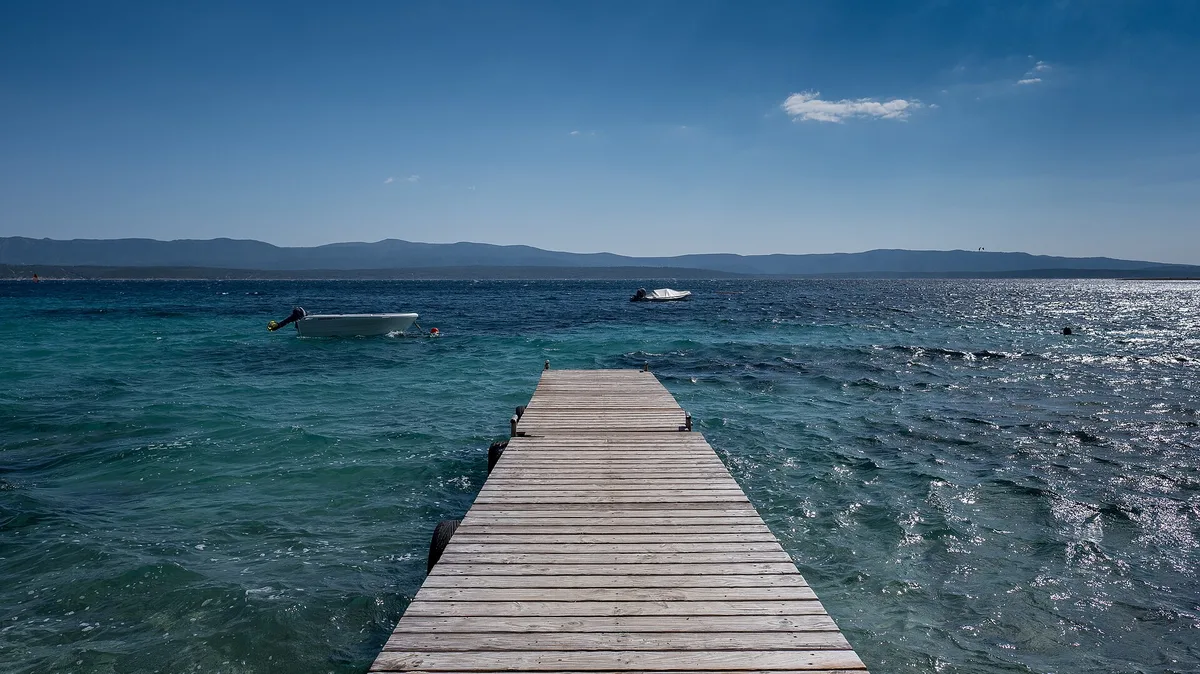 Playa de Potočine, Bol, Adriatic Islands, Croacia — 4