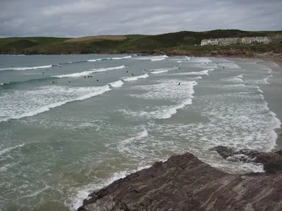 Praia de Polzeath, St Minver, British Coast, Reino Unido — 4