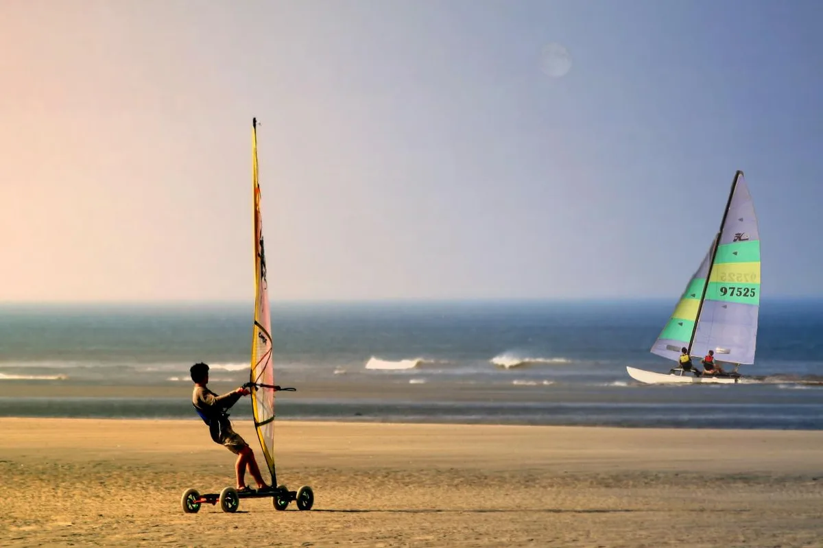 Plage d'Hardelot, Neufchâtel-Hardelot, Hauts-de-France, France