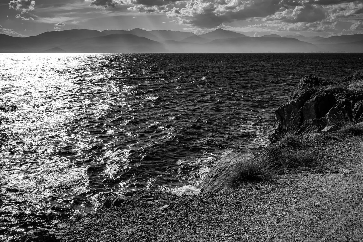 Neraki-Strand, Nafplio, Peloponnese, Griechenland — 2