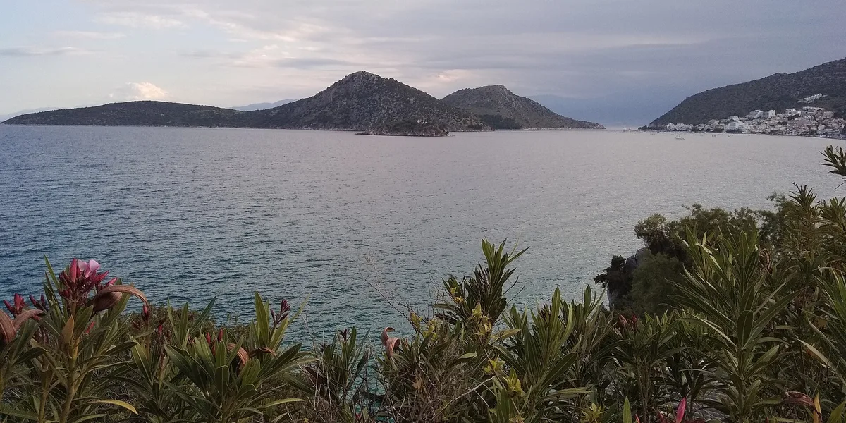 Neraki-Strand, Nafplio, Peloponnese, Griechenland — 4