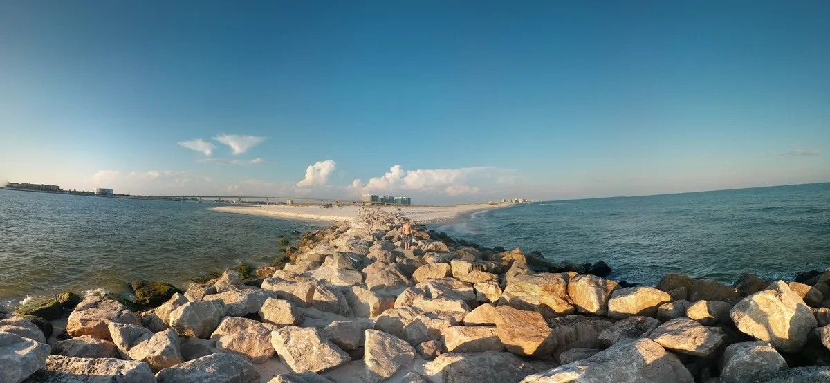 Plage d'Alabama Point East, Orange Beach, US Gulf Coast, États-Unis — 3