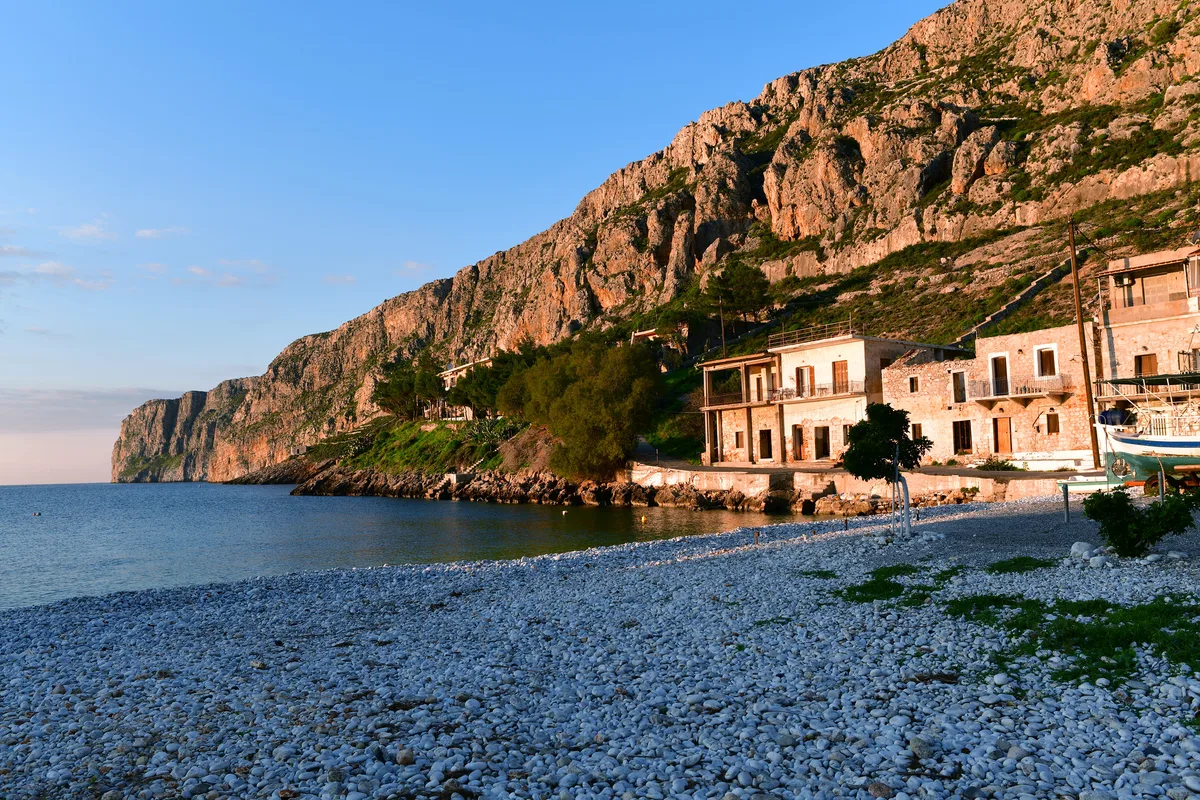 Gerolimenas-Strand, Oitylo, Peloponnese, Griechenland — 5