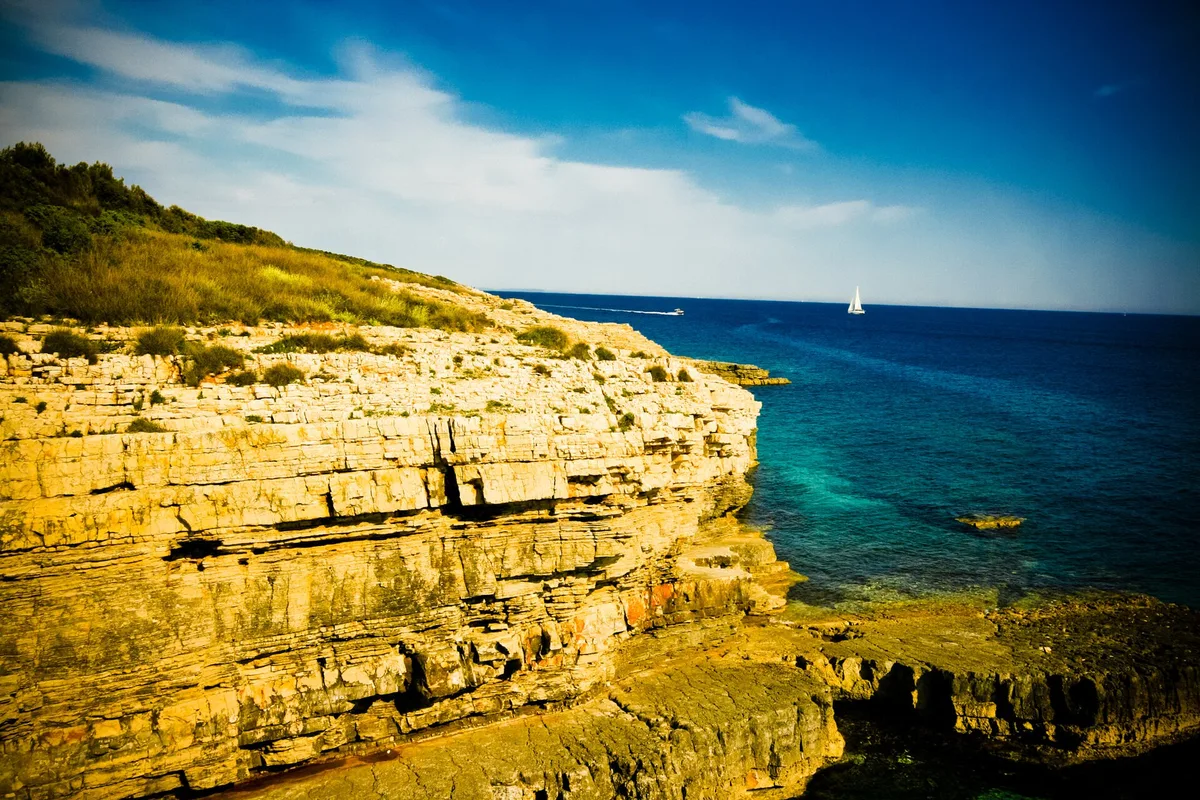 Plage de Debeljak, Medulin, Istria, Croatie