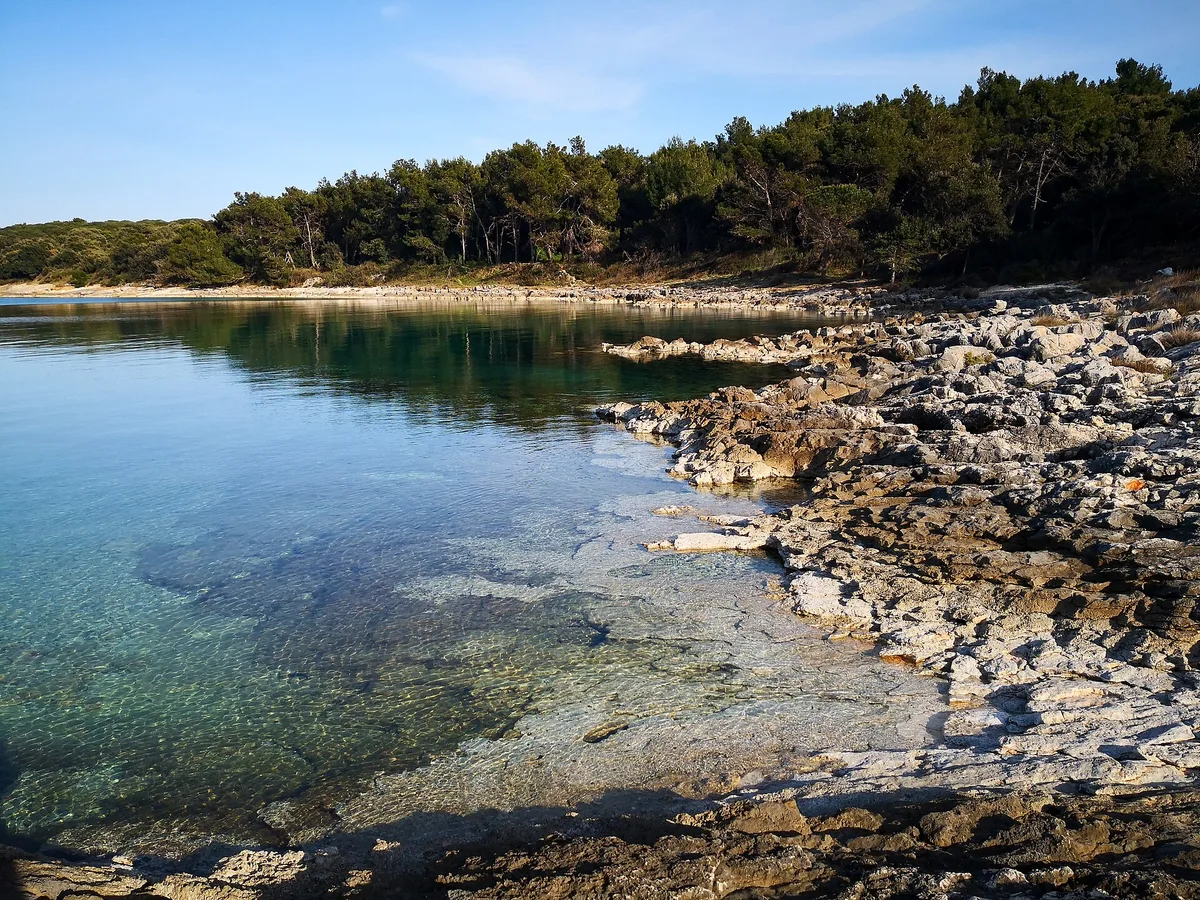 Plage de Debeljak, Medulin, Istria, Croatie — 4